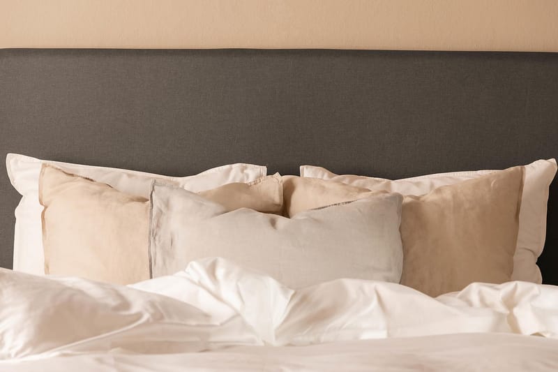 Sengepakke Nayaka 120x200 Skummadrass - Glatt gavl Mørkegrå - Møbler - Senger - Kontinentalsenger