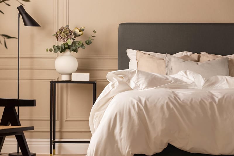 Sengepakke Nayaka 120x200 Skummadrass - Glatt gavl Mørkegrå - Møbler - Senger - Kontinentalsenger