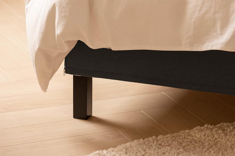 Sengepakke Nayaka 120x200 Skummadrass - Glatt gavl Mørkegrå - Møbler - Senger - Kontinentalsenger