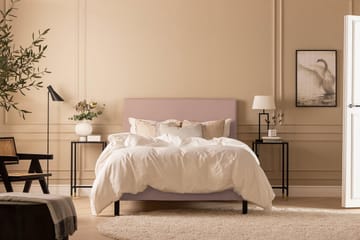 Sengepakke Nayaka 120x200 Skummadrass - Glatt gavl Rosa - Møbler - Senger - Kontinentalsenger