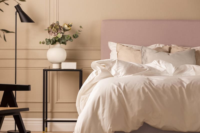 Sengepakke Nayaka 120x200 Skummadrass - Glatt gavl Rosa - Møbler - Senger - Kontinentalsenger