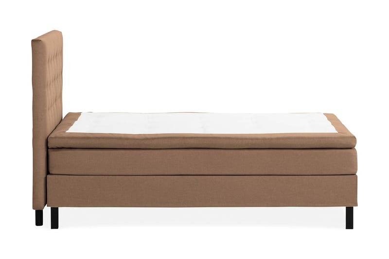 Sengepakke Nayaka 120x200 Skummadrass - Knappet gavl Brun - Kontinentalsenger - Komplett sengepakke