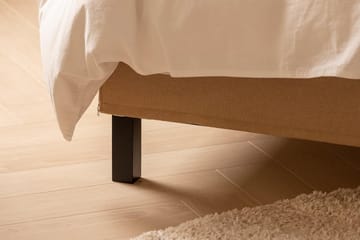 Sengepakke Nayaka 140x200 Lateksmadrass - Knappet gavl Beige - Møbler - Senger - Kontinentalsenger