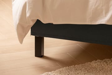 Sengepakke Nayaka 140x200 Lateksmadrass - Knappet gavl Mørkegrå - Møbler - Senger - Kontinentalsenger