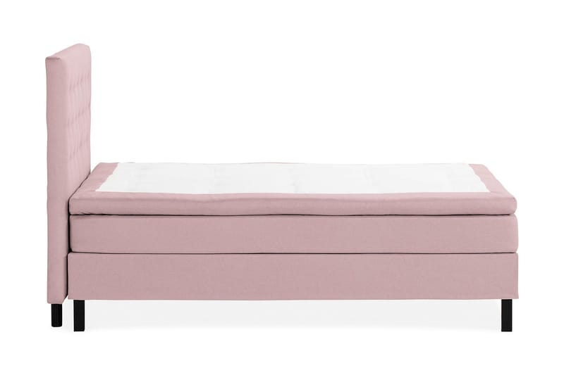 Sengepakke Nayaka 140x200 Lateksmadrass - Knappet gavl Rosa - Møbler - Senger - Kontinentalsenger
