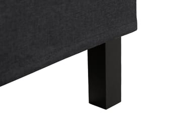 Sengepakke Nayaka 140x200 Lateksmadrass - Knappet gavl Svart - Møbler - Senger - Kontinentalsenger