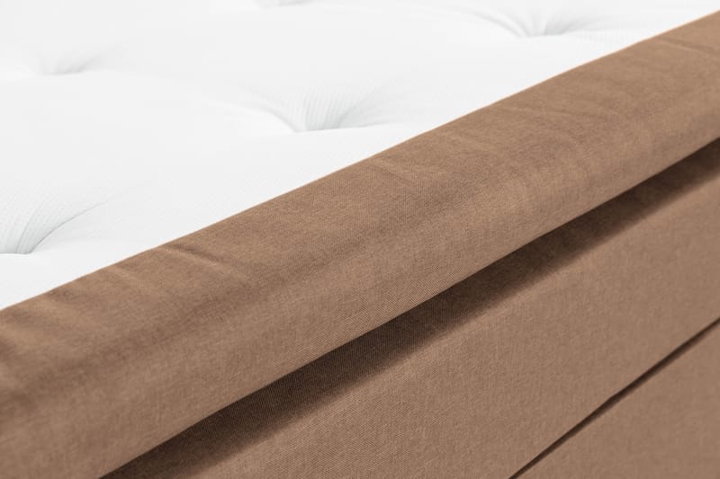 Sengepakke Nayaka 140x200 Skummadrass - Glatt gavl Brun - Møbler - Senger - Kontinentalsenger
