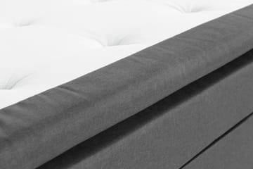 Sengepakke Nayaka 140x200 Skummadrass - Glatt gavl Mørkegrå - Møbler - Senger - Kontinentalsenger