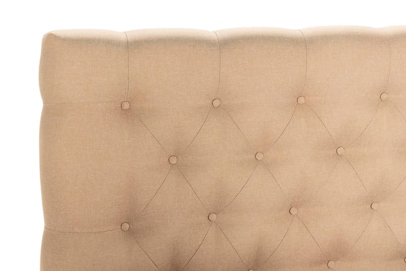 Sengepakke Nayaka 150x200 Lateksmadrass - Dypheftet gavl Beige - Møbler - Senger - Kontinentalsenger