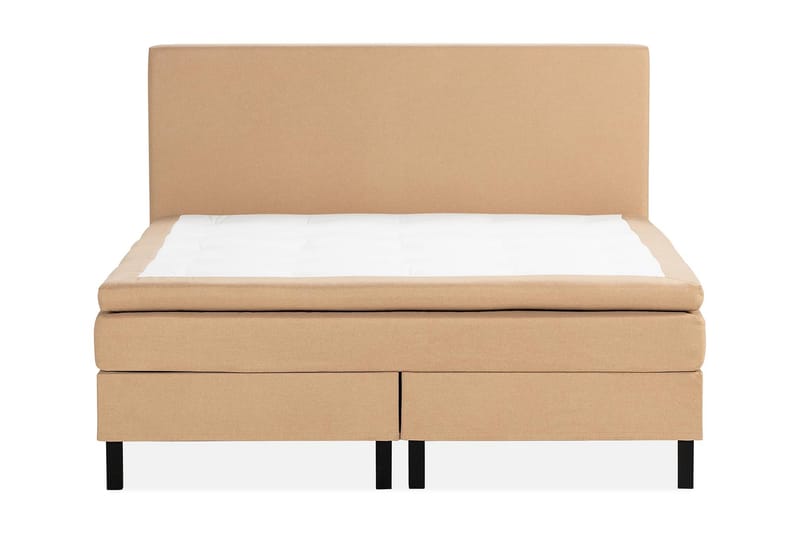 Sengepakke Nayaka 150x200 Memorymadrass - Glatt gavl Beige - Møbler - Senger - Kontinentalsenger