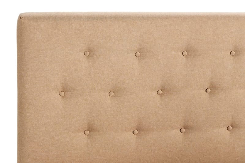 Sengepakke Nayaka 160x200 Lateksmadrass - Knappet gavl Beige - Møbler - Senger - Kontinentalsenger