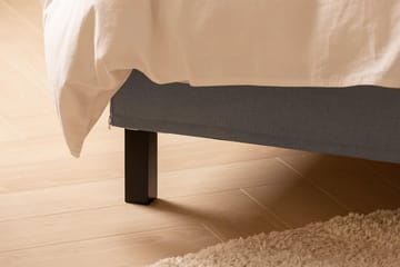 Sengepakke Nayaka 160x200 Lateksmadrass - Knappet gavl Grå - Møbler - Senger - Kontinentalsenger