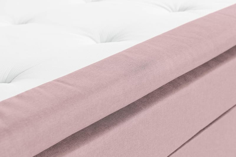 Sengepakke Nayaka 160x200 Lateksmadrass - Knappet gavl Rosa - Møbler - Senger - Kontinentalsenger
