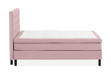 Sengepakke Nayaka 160x200 Lateksmadrass - Knappet gavl Rosa - Møbler - Senger - Kontinentalsenger
