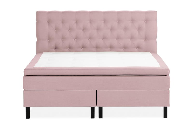 Sengepakke Nayaka 160x200 Skummadrass - Dypheftet gavl Rosa - Møbler - Senger - Kontinentalsenger