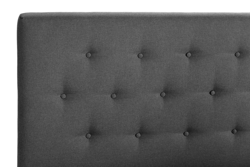Sengepakke Nayaka 180x200 Memorymadrass - Knappet gavl Mørkegrå - Kontinentalsenger - Komplett sengepakke