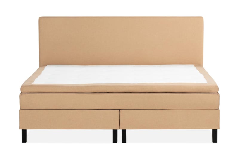 Sengepakke Nayaka 210x210 Lateksmadrass - Glatt gavl Beige - Møbler - Senger - Kontinentalsenger