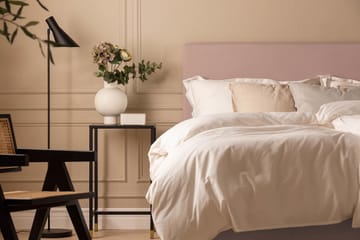 Sengepakke Nayaka 210x210 Lateksmadrass - Glatt gavl Rosa - Møbler - Senger - Kontinentalsenger