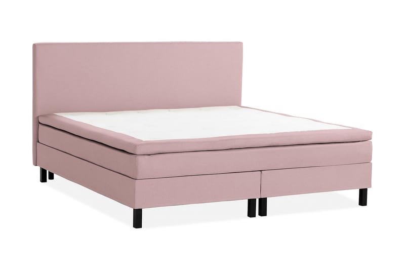 Sengepakke Nayaka 210x210 Lateksmadrass - Glatt gavl Rosa - Møbler - Senger - Kontinentalsenger