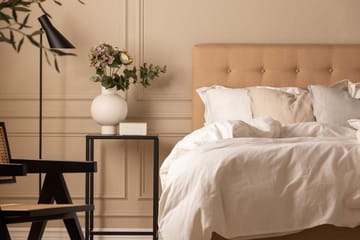 Sengepakke Nayaka 210x210 Lateksmadrass - Knappet gavl Beige - Møbler - Senger - Kontinentalsenger