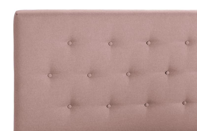 Sengepakke Nayaka 210x210 Skummadrass - Knappet gavl Rosa - Møbler - Senger - Kontinentalsenger