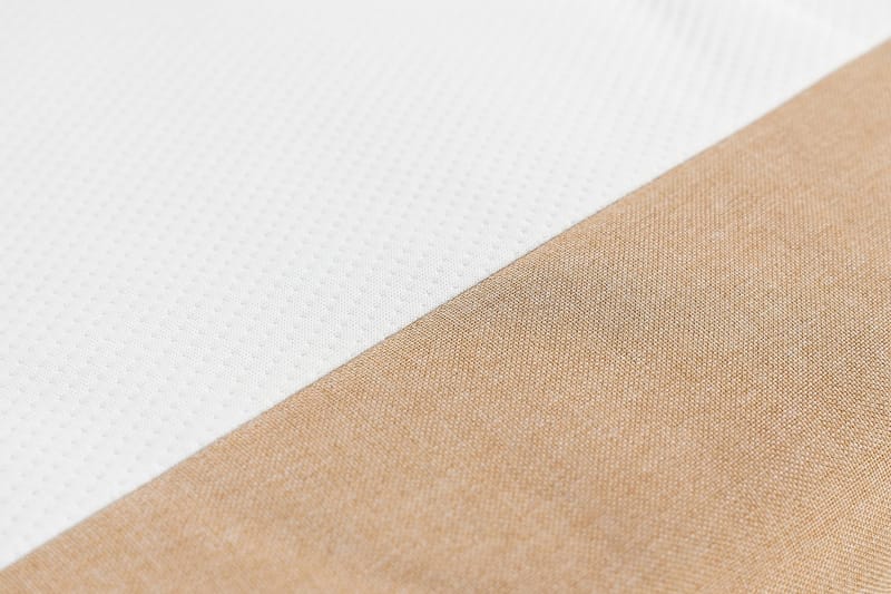 Sengepakke Nayaka 90x200 Lateksmadrass - Knappet gavl Beige - Møbler - Senger - Kontinentalsenger
