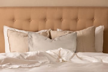 Sengepakke Nayaka 90x200 Lateksmadrass - Knappet gavl Beige - Møbler - Senger - Kontinentalsenger
