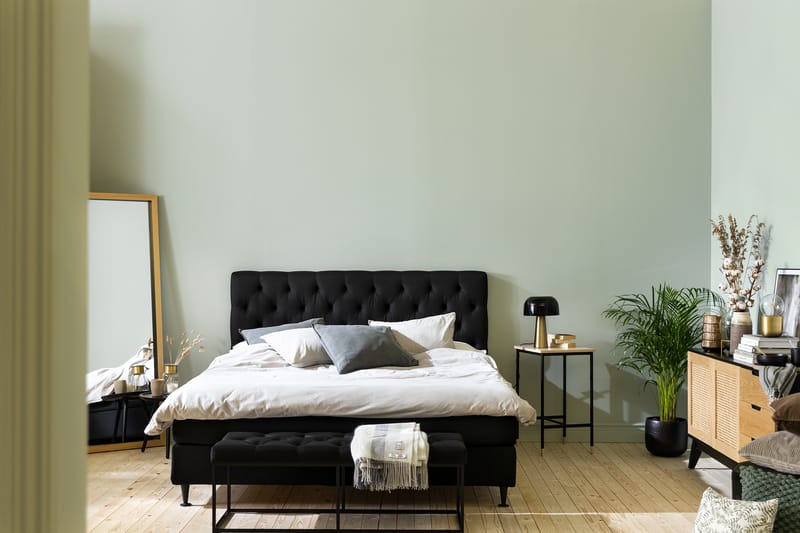 Sengepakke Rebeca 160x200 cm - Svart - Møbler - Senger - Kontinentalsenger