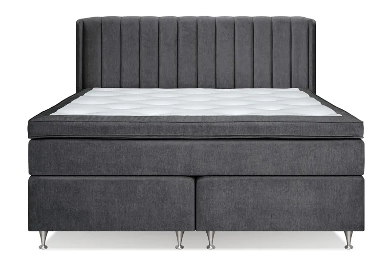Sengepakke Paraiso Kontinentalseng Medium - 180x200 cm Mørkegrå (+Flere valg) - Møbler - Senger - Enkeltsenger
