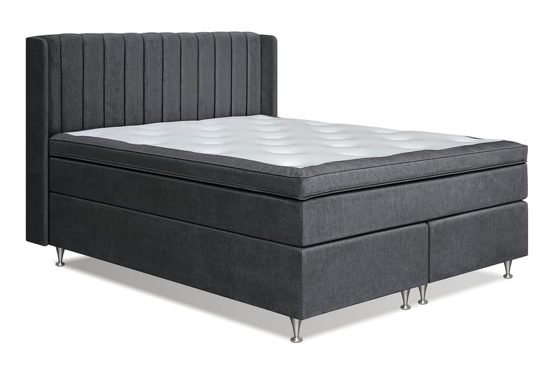 Sengepakke Paraiso Kontinentalseng Medium - 160x200 cm Mørkegrå (+Flere valg) - Møbler - Senger - Kontinentalsenger