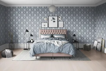 Sengepakke Paraiso Kontinentalseng Fast/Medium - 180x200 cm Vintagerose (+Flere valg) - Møbler - Senger - Enkeltsenger