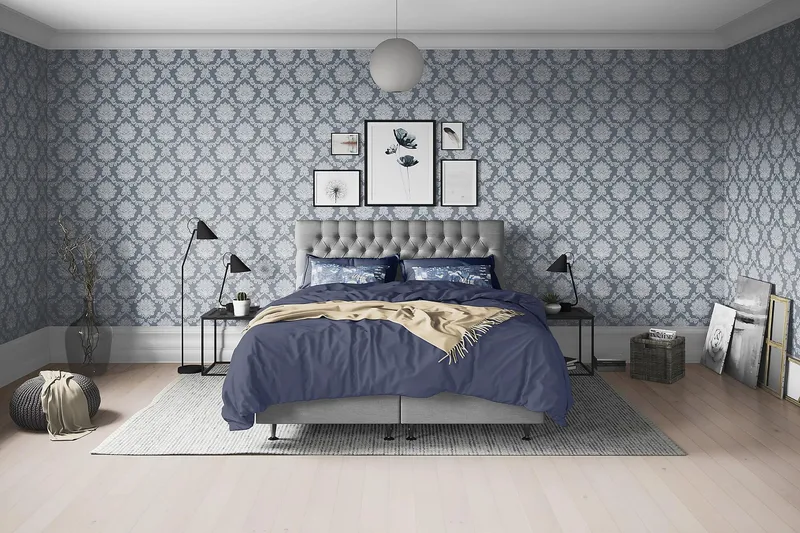 Sengepakke Paraiso Kontinentalseng Fast/Medium - 160x200 cm Grå (+Flere valg) - Møbler - Senger - Enkeltsenger