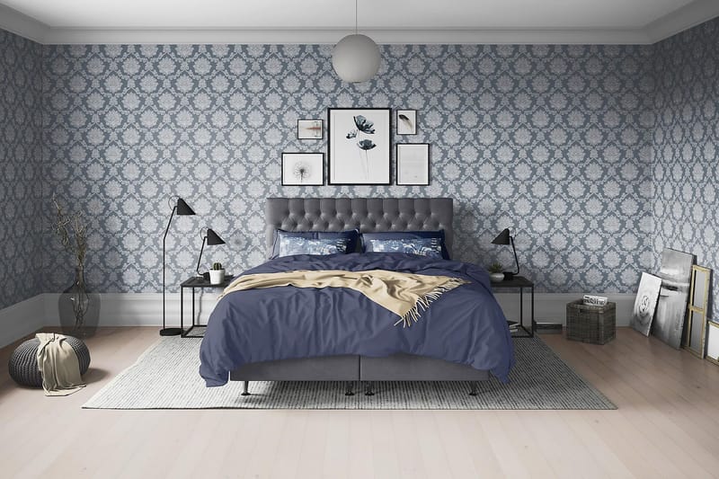Sengepakke Paraiso Kontinentalseng Medium - 160x200 cm Mørkegrå (+Flere valg) - Møbler - Senger - Kontinentalsenger