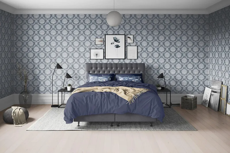 Sengepakke Paraiso Kontinentalseng Fast/Medium - 160x200 cm Mørkegrå (+Flere valg) - Møbler - Senger - Enkeltsenger