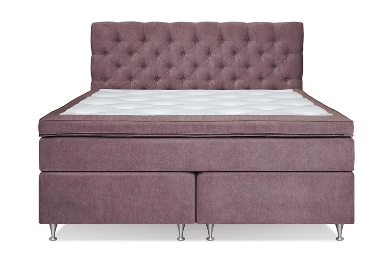 Sengepakke Paraiso Kontinentalseng Fast/Medium - 160x200 cm Mørkerosa (+Flere valg) - Møbler - Senger - Kontinentalsenger