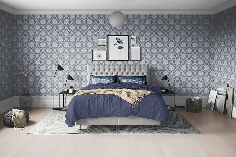 Sengepakke Paraiso Kontinentalseng Medium - 160x200 cm Lysegrå (+Flere valg) - Møbler - Senger - Kontinentalsenger