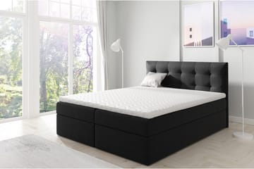 Skaftå kontinentalseng 120x200 - Svart / Hvit - Møbler - Senger - Kontinentalsenger