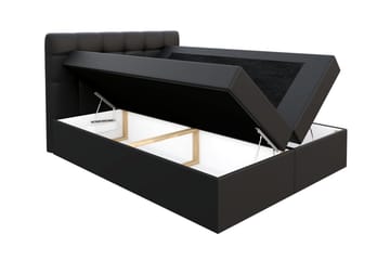 Skaftå kontinentalseng 140x200 - Svart / Hvit - Møbler - Senger - Kontinentalsenger