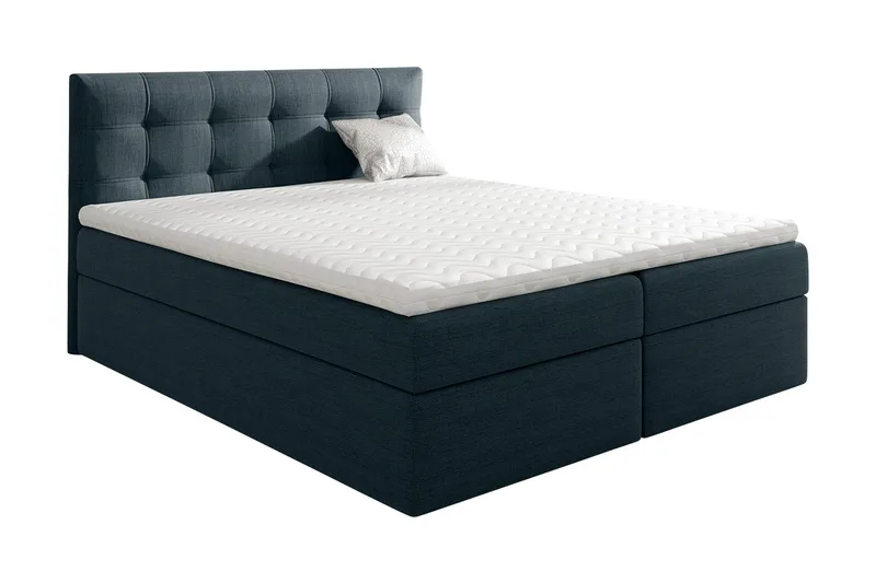 Skaftå kontinentalseng 180x200 - Svart / Blå / Grå / Hvit - Møbler - Senger - Kontinentalsenger