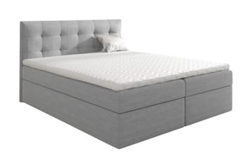 Skaftå kontinentalseng 200x200 - Svart / Grå / Hvit - Møbler - Senger - Kontinentalsenger