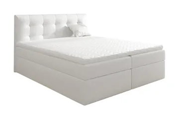 Skaftå kontinentalseng 200x200 - Svart / Hvit - Møbler - Senger - Kontinentalsenger