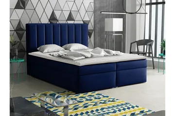 Valasco Kontinentalseng 160x200 cm - Blå - Møbler - Senger - Kontinentalsenger