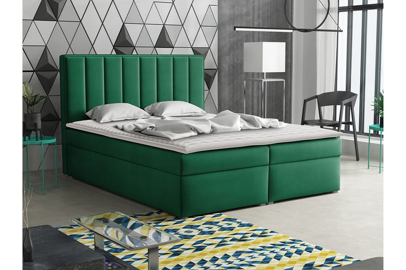 Valasco Kontinentalseng 180x200 cm - Grønn - Møbler - Senger - Kontinentalsenger