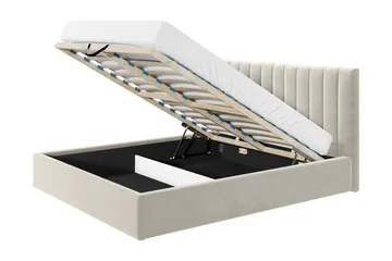 Laargard / Cosmo Sengeramme 120x200 cm - Beige - Møbler - Senger - Senger med oppbevaring