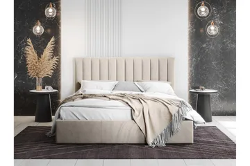 Laargard / Cosmo Sengeramme 120x200 cm - Beige - Møbler - Senger - Senger med oppbevaring