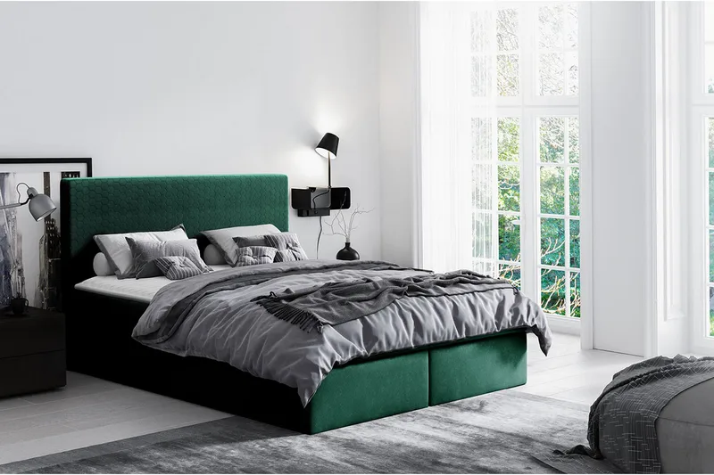 Laargard / Cosmo Sengpakke Kontinentalseng 160x200 cm - Grønn - Møbler - Senger - Kontinentalsenger