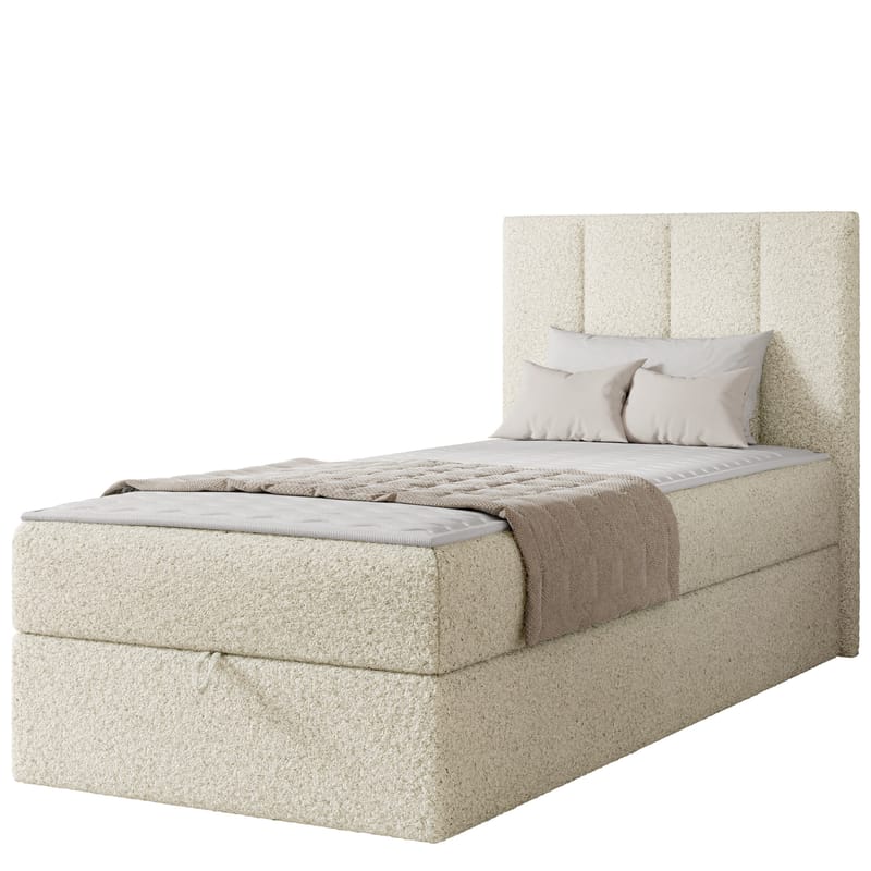 Laggano sengepakke kontinentalseng 100x200 cm - lys beige - Møbler - Senger - Kontinentalsenger