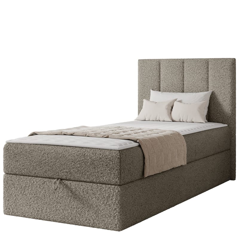 Laggano sengepakke kontinentalseng 100x200 cm - taupe - Møbler - Senger - Kontinentalsenger