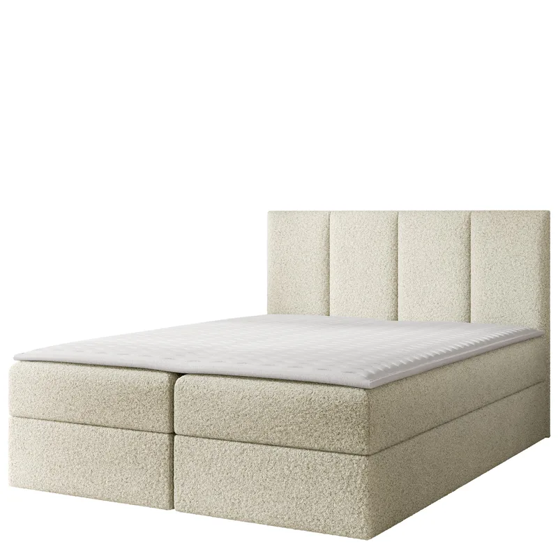 Laggano sengepakke kontinentalseng 140x200 cm - krembeige - Møbler - Senger - Kontinentalsenger