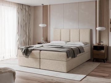 Laggano sengepakke kontinentalseng 140x200 cm - lys beige - Møbler - Senger - Kontinentalsenger